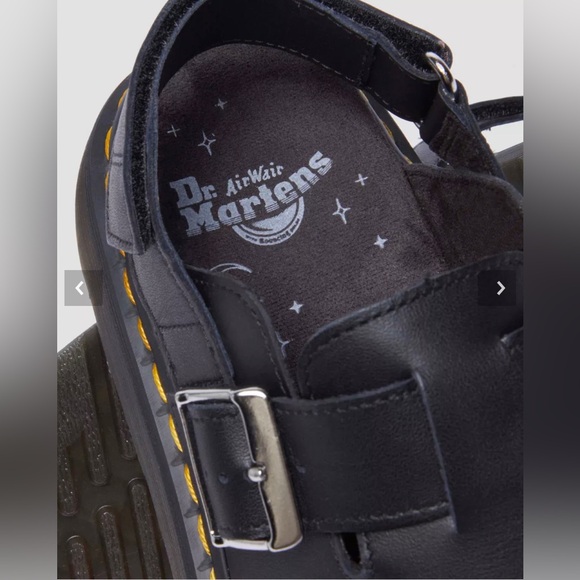 Dr. Martens Jorge II Celestial Moth Embroidered Leather Mules -Men 12 / Women 13